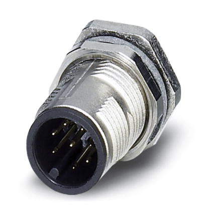 Phoenix Contact M12 Receptacle; SACC-DSI-MS-8CON-M12 SCO; Male; 8-Pin; A - Standard Key; Rear Mount; PCB